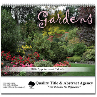 Gardens Spiral Bound Wall Calendars