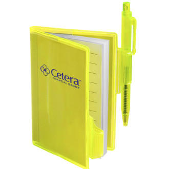 Clear-View Mini Notebooks with Pens