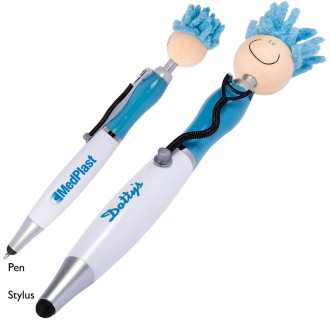 MopTopper Screen Cleaner with Stethoscope Stylus Pens