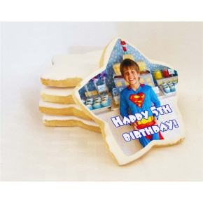 3'' Star Custom Photo Sugar Cookies