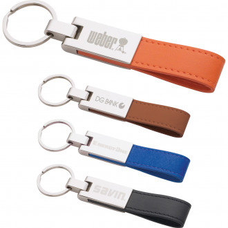 Leather/Silver Key Rings
