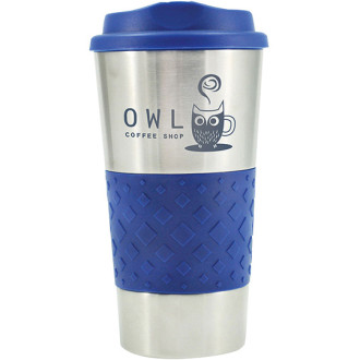 16oz Grip N Go Stainless Tumbler