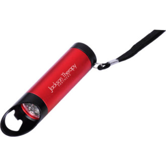 9 LED Aluminum Flashlights w/Bottle Openers