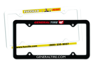 Thin Panel License Plate Frame Full Color Digital