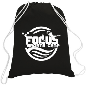 5.5 oz. Cotton Canvas Drawstring Backpacks