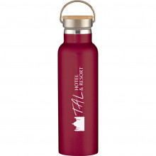 Tipton Stainless Steel Bottles With Bamboo Lid 21 oz.