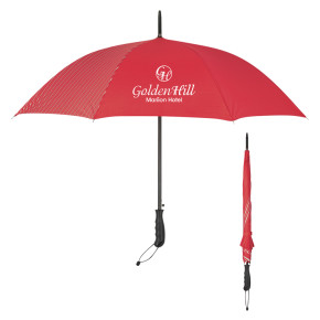 46-inch Arc Stripe Accent Panel Umbrella