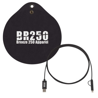 Tech Accessories Pouches With 10 Ft. Charging Cables