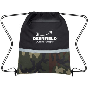 Camo Accent Drawstring Sports Packs