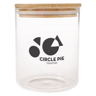 26 Oz. Glasses Containers With Bamboo Lid