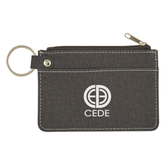 Heathered Card Wallets With Key Rings
