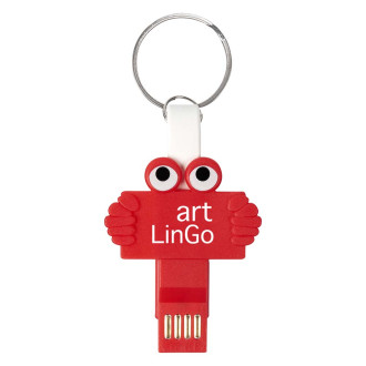 Clipster Buddy 3-In-1 Charging Cable Key Rings