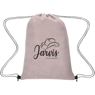 Posh Herringbone Drawstring Bags
