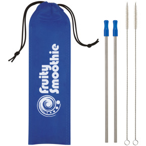 2-Pack Stainless Steel Straw Kits