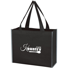 Laminated Reflective Non-Woven Shopper Totes