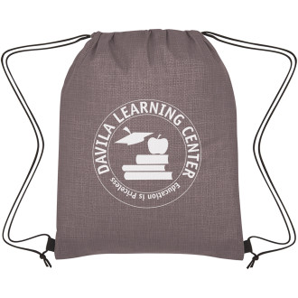 Crosshatch Non-Woven Drawstring Bags