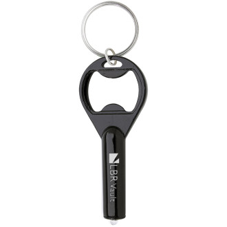 LED Aluminum Key Tags With Bottles Openers
