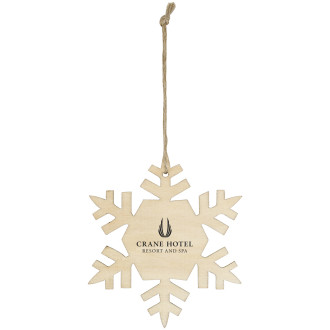 Wood Ornament - Snowflake
