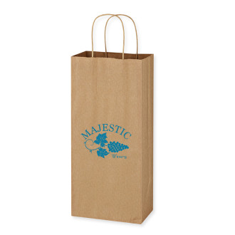 Kraft Paper Brown Wine Bags - 5.25