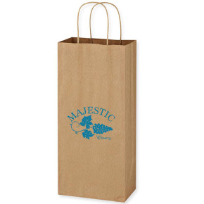 Kraft Paper Brown Wine Bags - 5.25