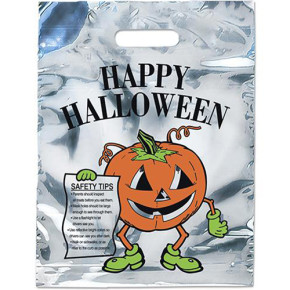 Silver Reflective Pumpkin Bags - 11W x 15H