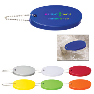 Floating Key Chain with Rainbow Text