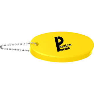 Floating Key Chain with Rainbow Text