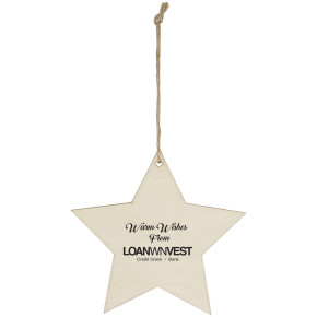 Star Wood Ornament