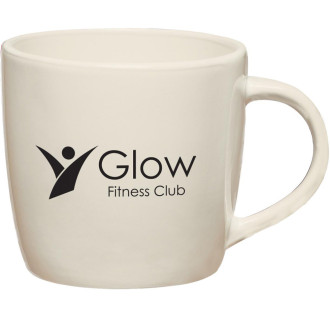12 Oz. Cafe Mugs White