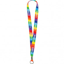 Full Color Imprint Smooth Dye-Sublimation Lanyard - 3/4
