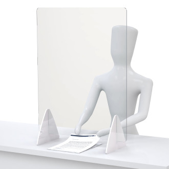 Distancing Barrier with Acrylic Legs 1/4