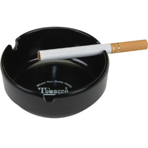 Durable Plastic Heatproof Ashtray w/3 Grooves