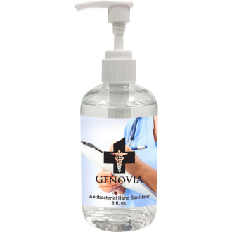 8oz. USA Made Gel Hand Sanitizer with Pump
