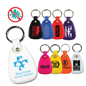 Antimicrobial Western Saddle Key Tag