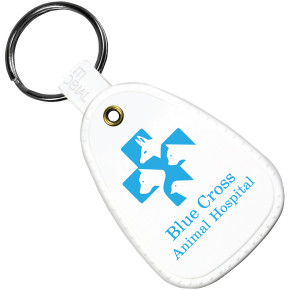 Antimicrobial Western Saddle Key Tag