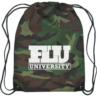 Custom Camo Drawstring Backpack (Personalized)