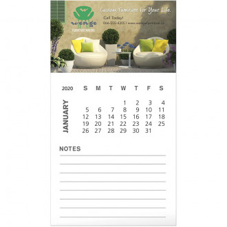 BIC Business Card Magnets with 12 Sheet Calendar