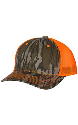 Outdoor Cap - Neon Mesh-Back Camo Caps