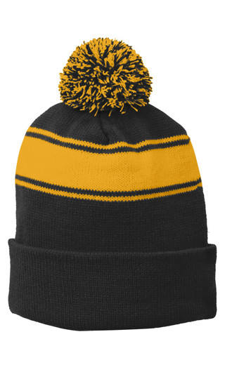 Sportsman Pom Pom Toque, Personalized Pom Pom Beanie