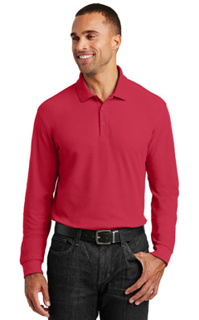 Port Authority Long Sleeve Core Classic Pique Polo