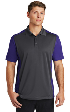 Sport-Tek Colorblock Micropique Sport-Wick Polo