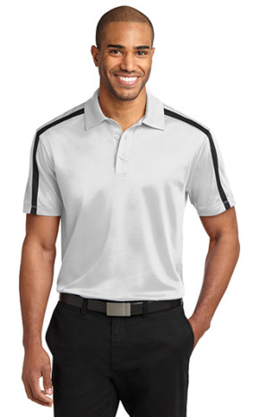 Port Authority Silk Touch Performance Colorblock Stripe Polo