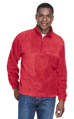 Harriton Adult 8 oz. Quarter Zip Fleece Pullover