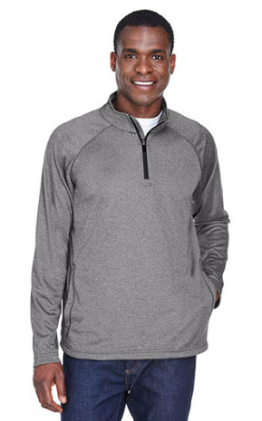 Devon & Jones Men's Stretch Tech-Shell Compass Quarter Zip