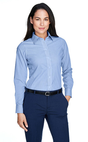 Devon & Jones Women's Crown Woven Collection Banker Stripe