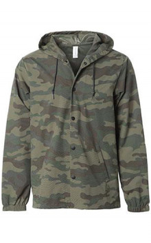 Independent Trading Co. - Water Resist Hooded Windbreaker (Camo)