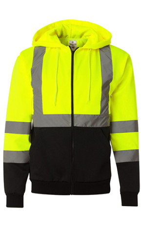 ML Kishigo - Hi-Vis Full-Zip Hooded Sweatshirt