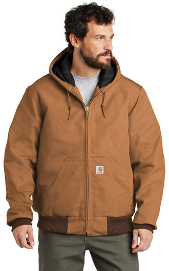 Carhartt Quilted-Flannel-Lined Duck Active Jacket