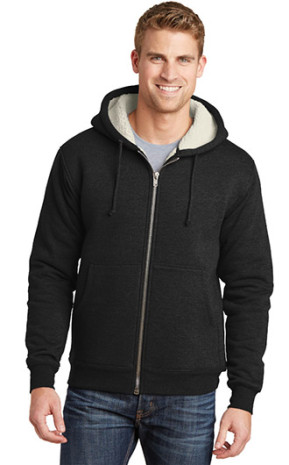 CornerStone Heavyweight Sherpa-Lined Hooded Fleece Jacket