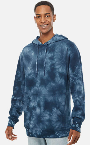 Independent Trading Co Midweight Tie-Dye Hooded Sweatshirts